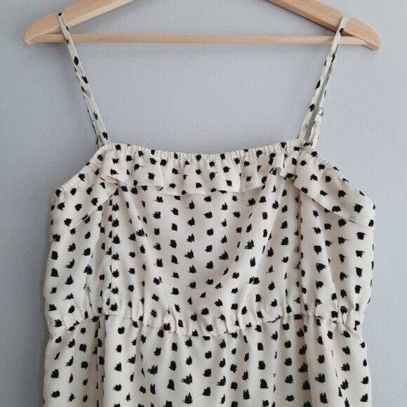 J. CREW / Empire Waist Tank Top MIni Dress Polka-dot Sz S - Picture 4 of 12